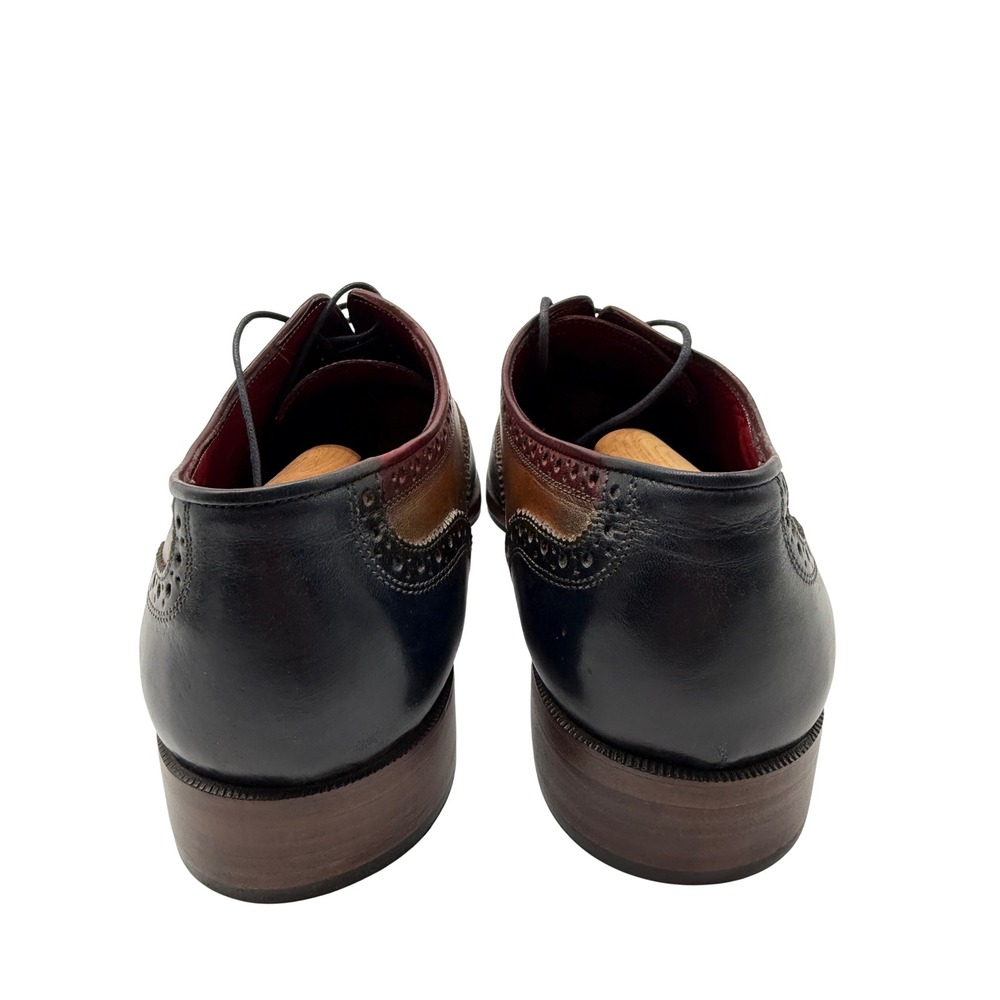 Paul Parkman Wingtip Oxfords Mens 46 Multi Color Excellent Leather Brogue Shoes - Picture 5 of 11